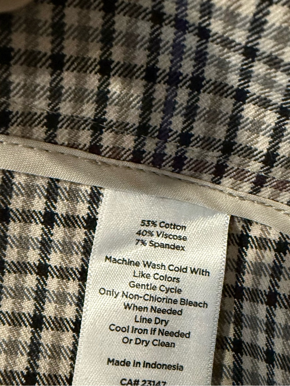 Talbots Chatham Ankle Tan/ Black Plaid Pants - Picture 10 of 11